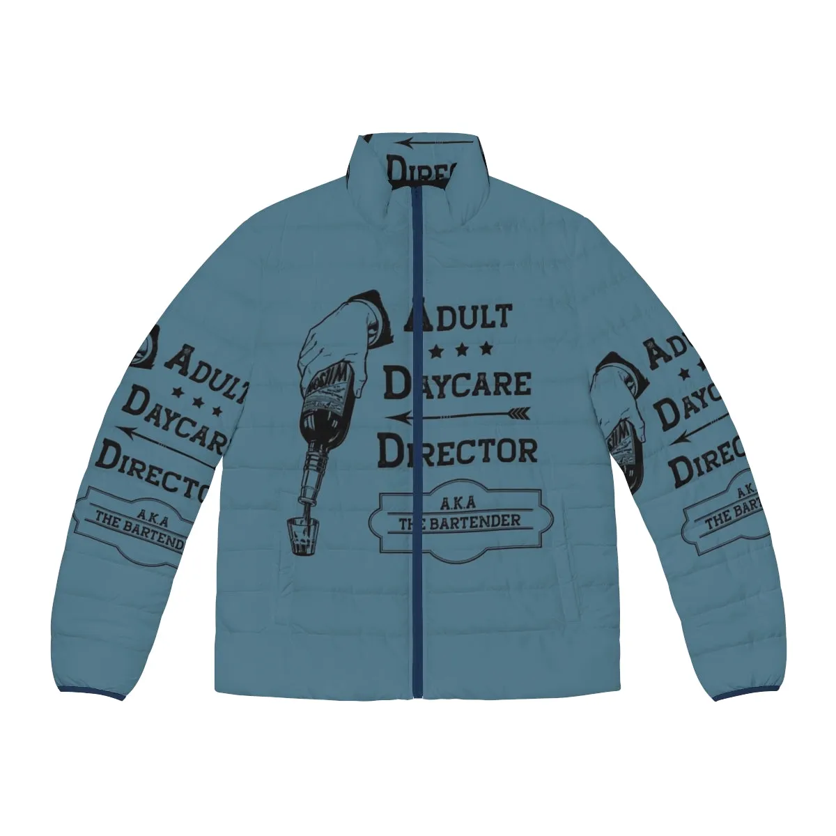 Adult Daycare Director Puffer Jacket - Funny Occupation Designs