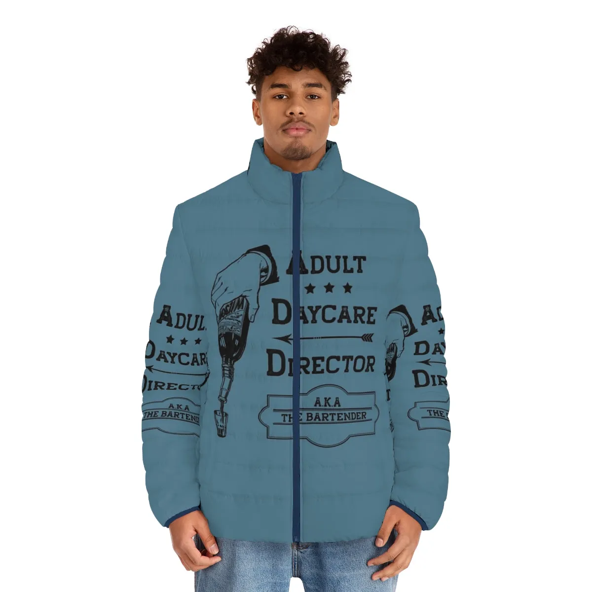 Adult Daycare Director Puffer Jacket - Funny Occupation Designs