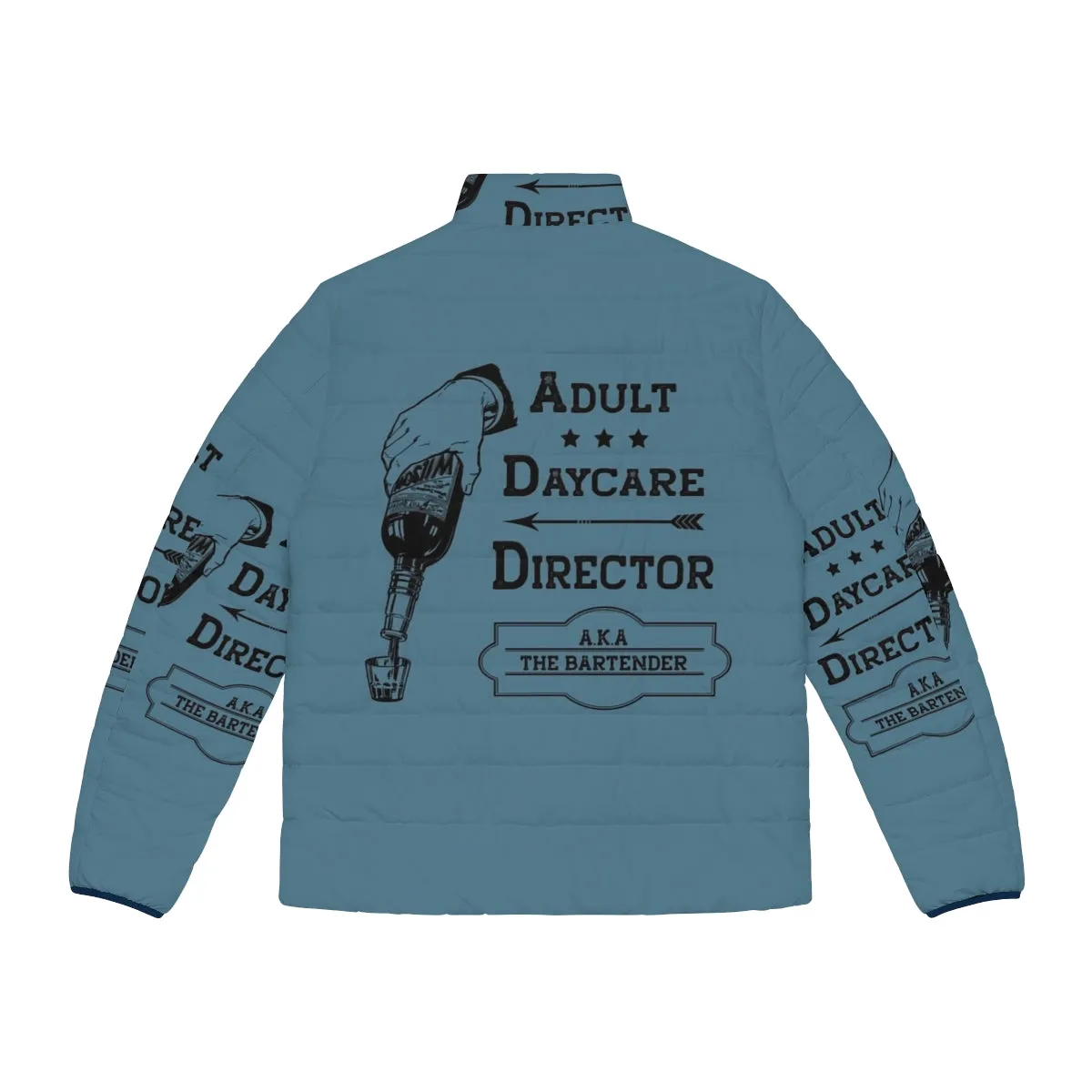 Adult Daycare Director Puffer Jacket - Funny Occupation Designs