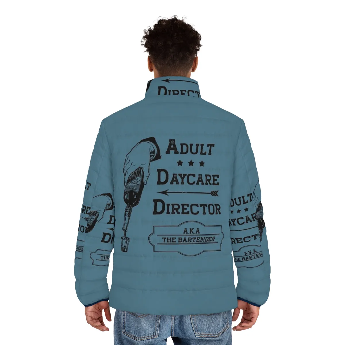 Adult Daycare Director Puffer Jacket - Funny Occupation Designs