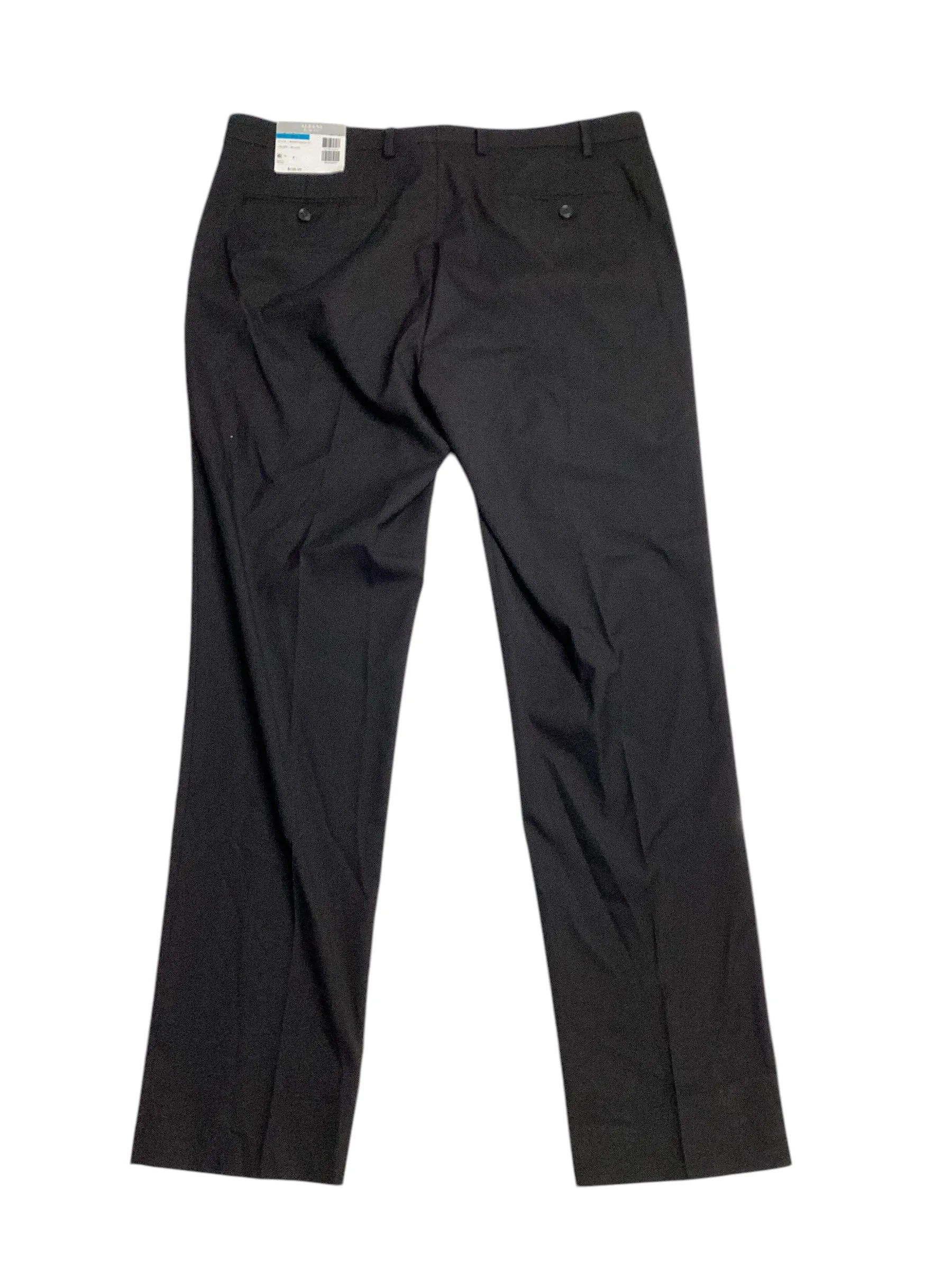 Alfani Mens Slim fit Dress Pants 33 / 32 Black Solid Stretch