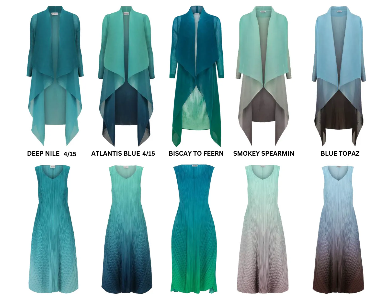 Alquema Long Collare Coat - AQUA BOWS