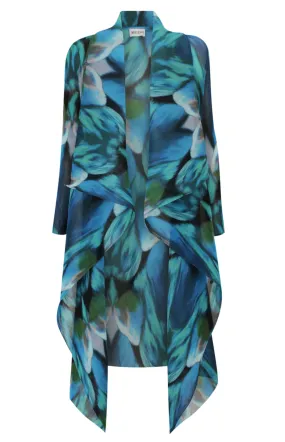 Alquema Long Collare Coat - AQUA BOWS