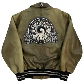 Avirex 'Meditation Journey' Leather Varsity Jacket - XL