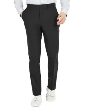 Bar Iii Mens Slim fit Dress Pants 30 / 32 Black Solid