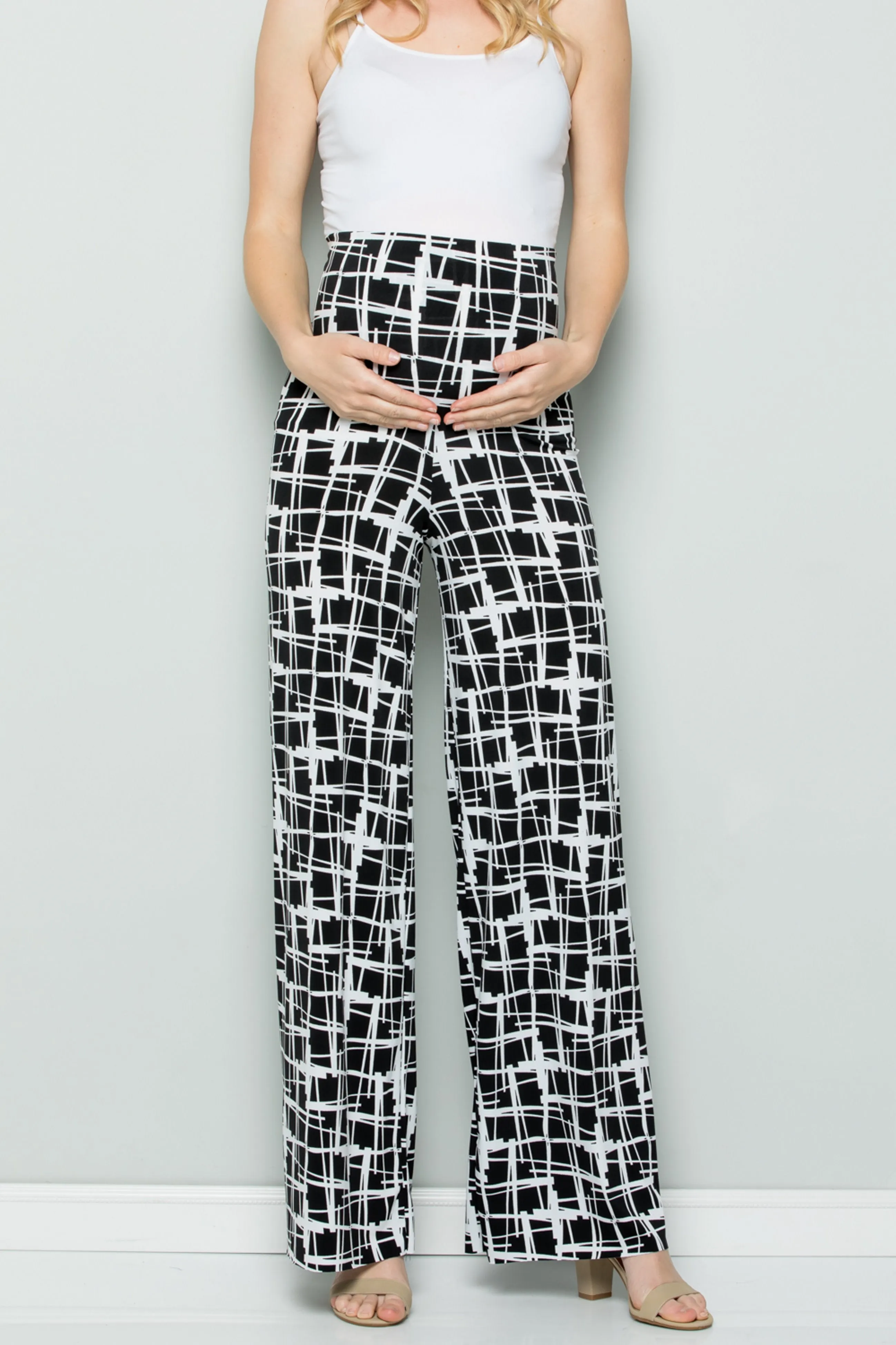 Barbara Checkered Palazzo Pants