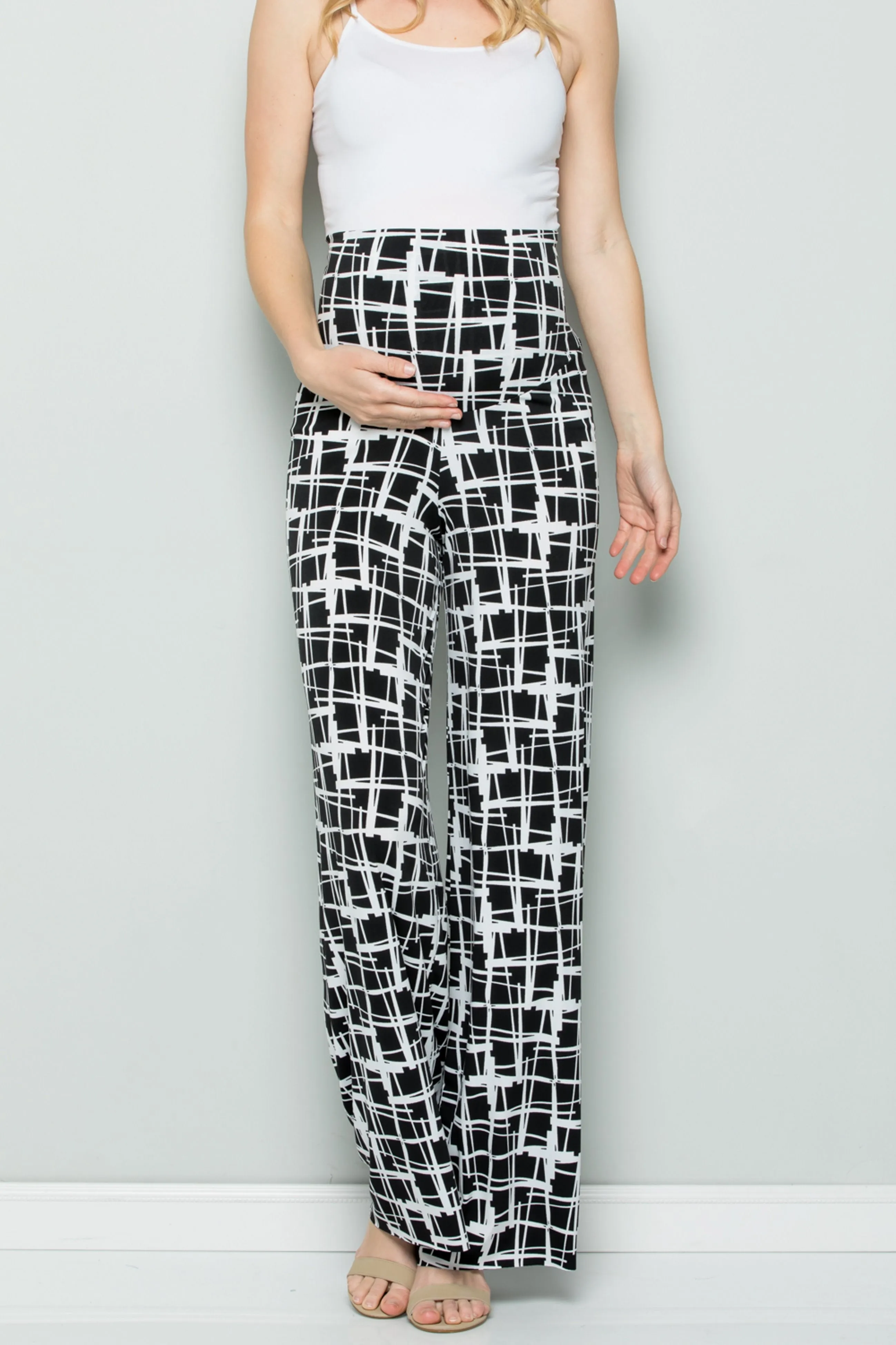 Barbara Checkered Palazzo Pants