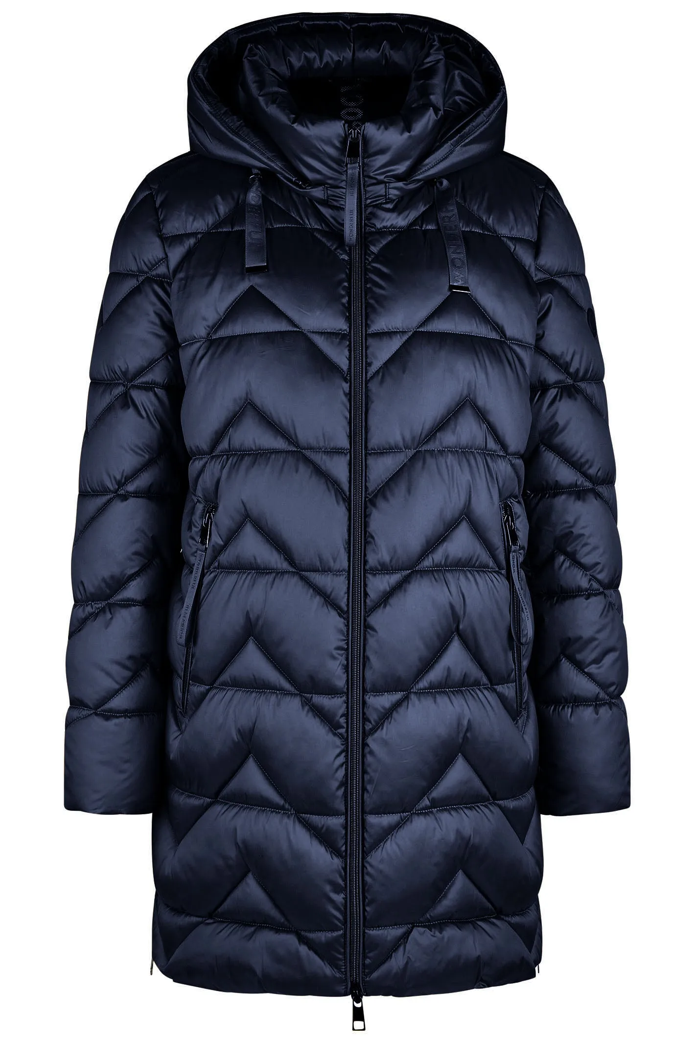 Barbara Lebek Shortcoat Navy Down Free With Hood 10450042 850