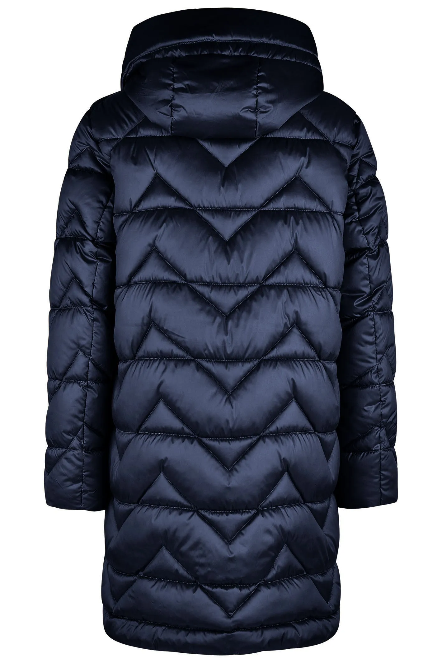 Barbara Lebek Shortcoat Navy Down Free With Hood 10450042 850