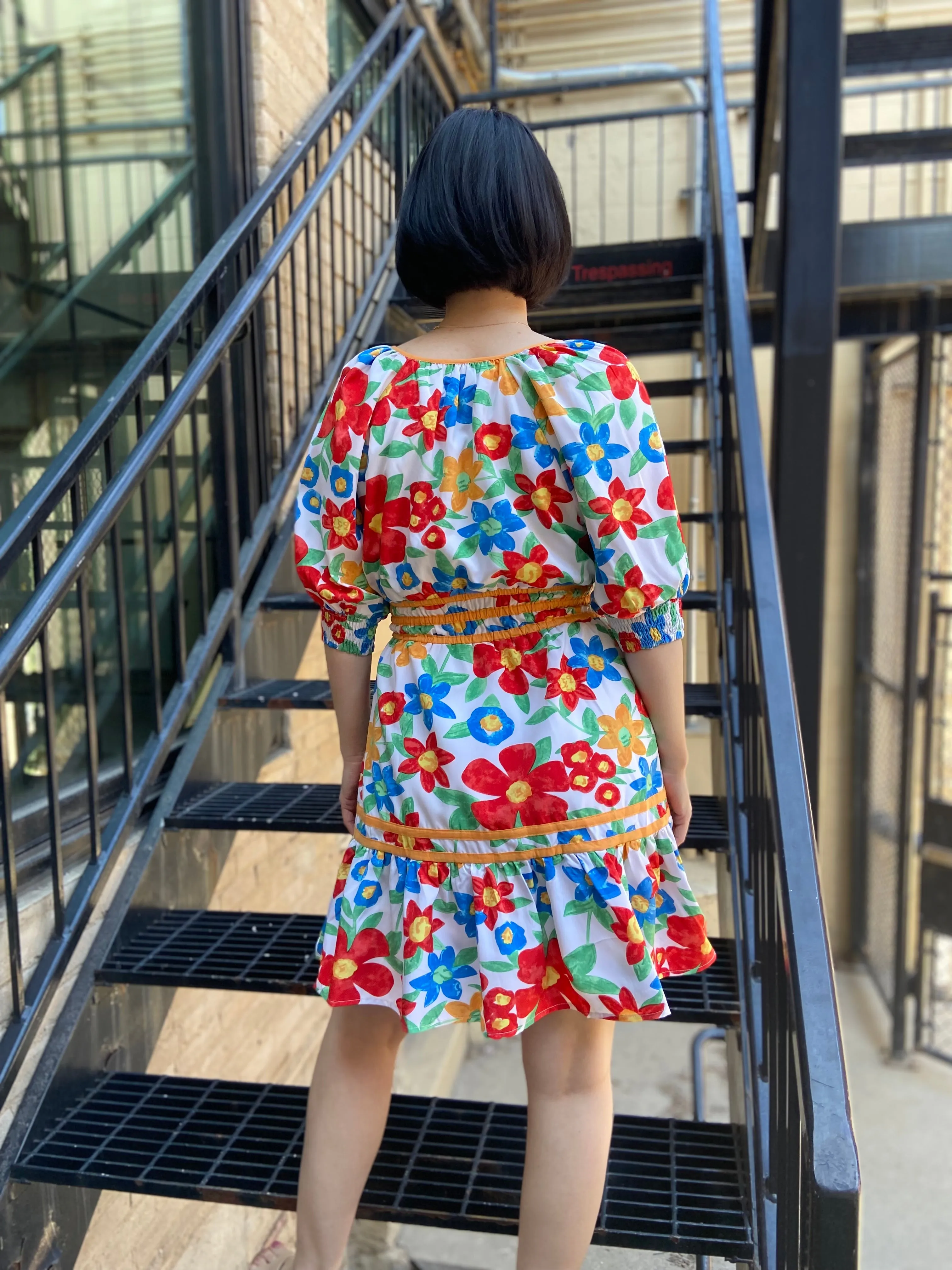 Bea Multicolor Floral Mini Dress
