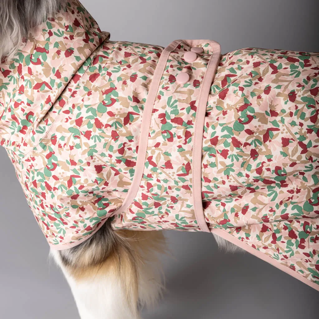 Beat the Elements Dog Raincoat | Pink Ditsy