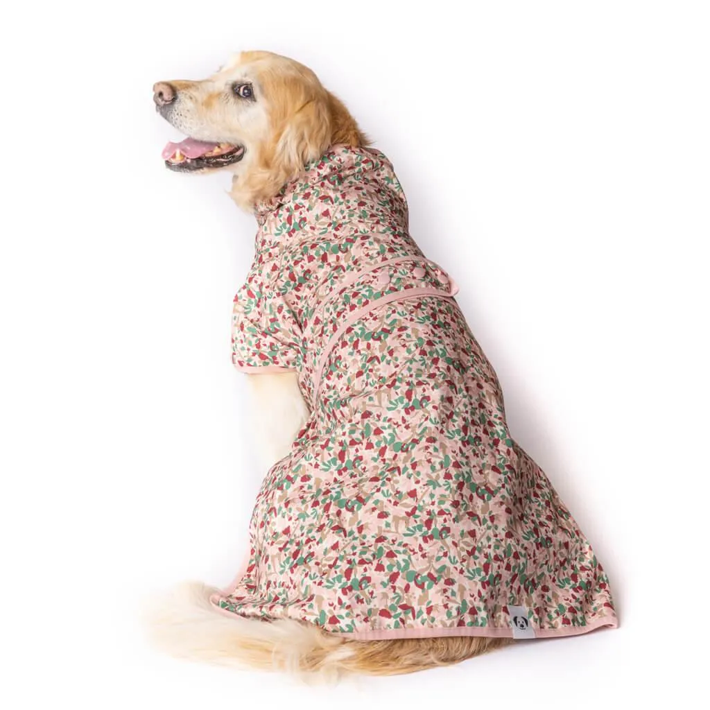 Beat the Elements Dog Raincoat | Pink Ditsy