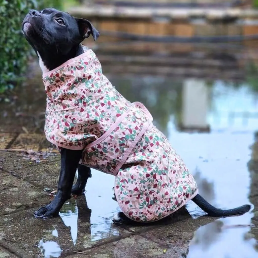 Beat the Elements Dog Raincoat | Pink Ditsy