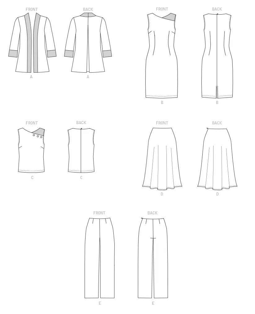 Butterick Pattern B6796 Misses Sportswear