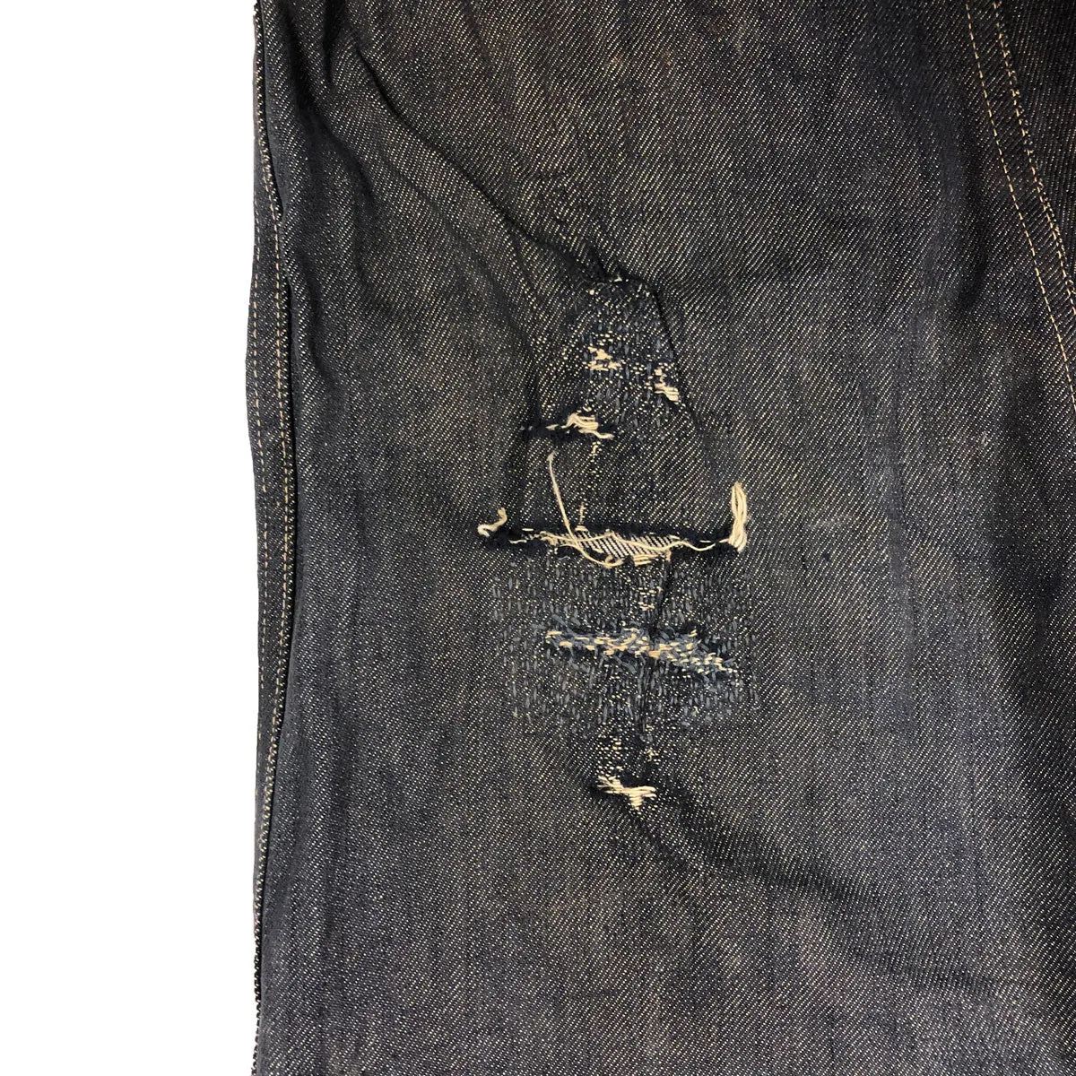 C1950 French Jeans Denim Work Pants Patched