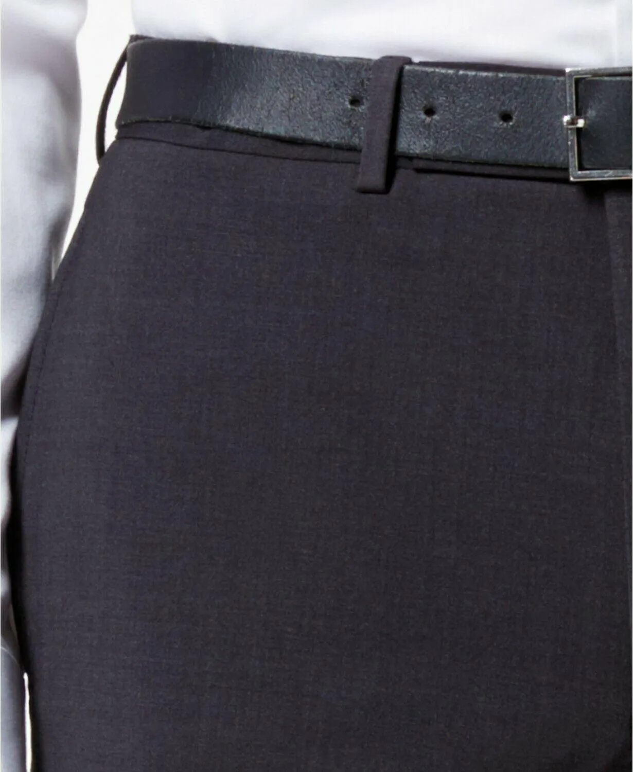 Calvin Klein Mens Slim fit Dress Pants Pants 34 / 34 Charcoal Grey Solid Stretch