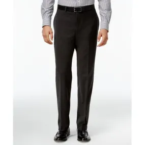 Calvin Klein Mens Slim fit Dress Pants Pants 34 / 34 Charcoal Grey Solid Stretch