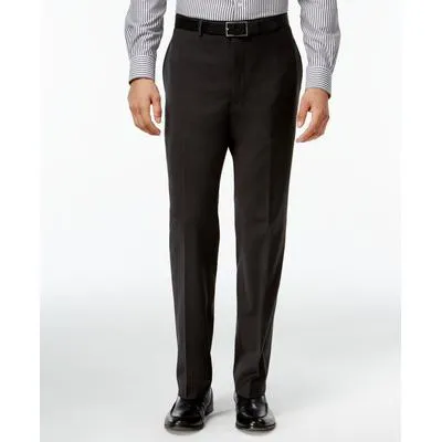 Calvin Klein Mens Slim fit Dress Pants Pants 34 / 34 Charcoal Grey Solid Stretch