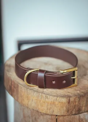 Classic Dog Collar - 30mm - Burgundy