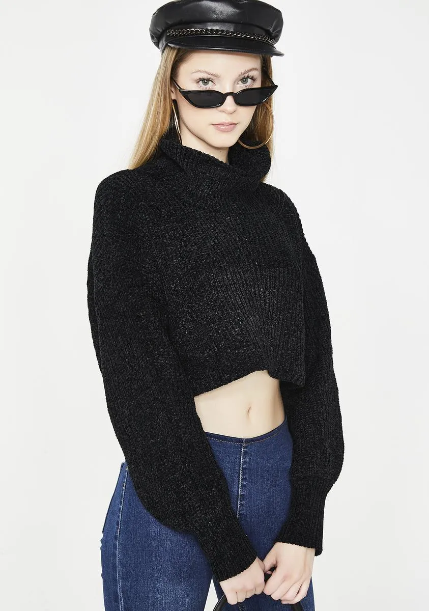 Come N' Entertain Crop Sweater