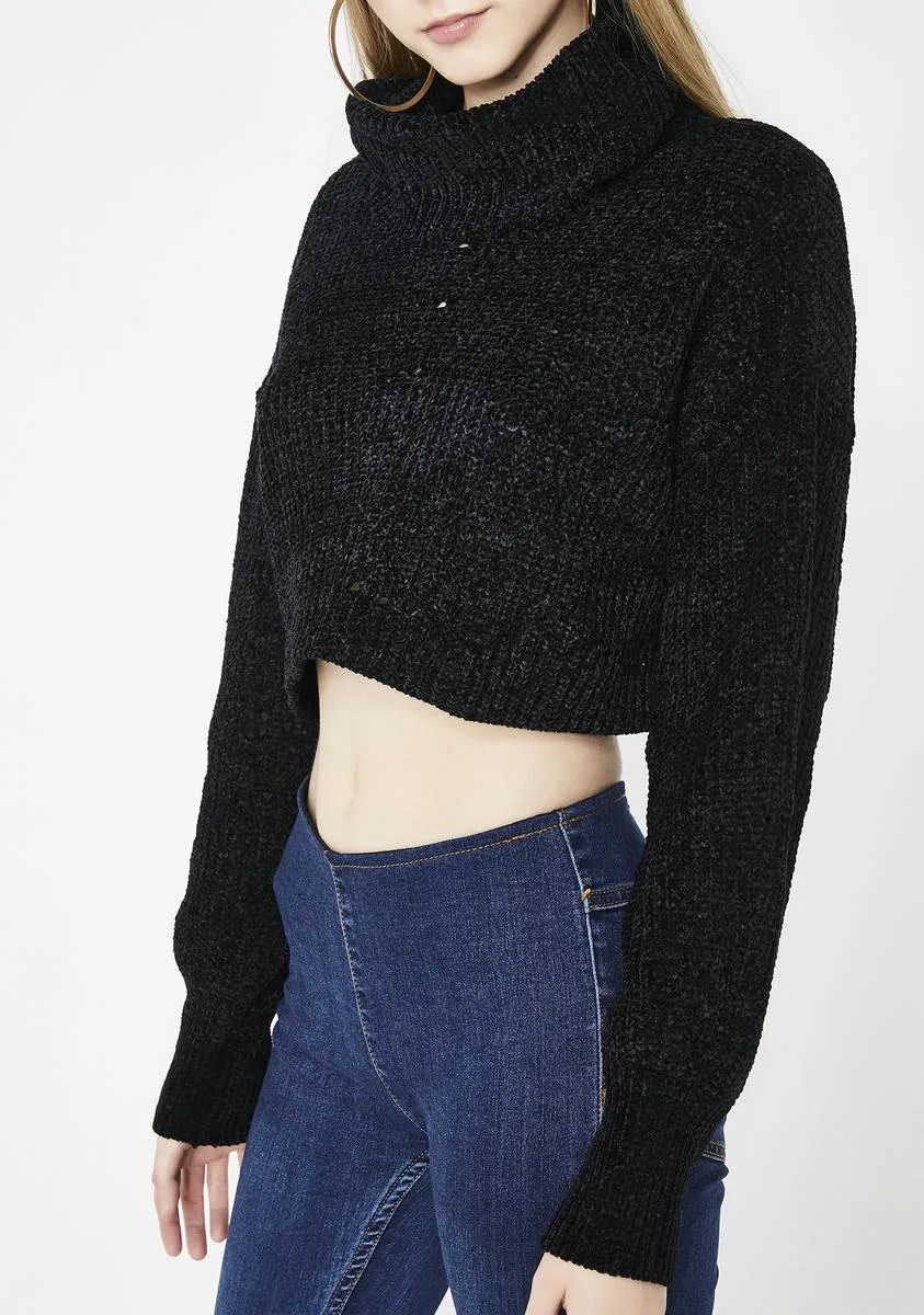 Come N' Entertain Crop Sweater