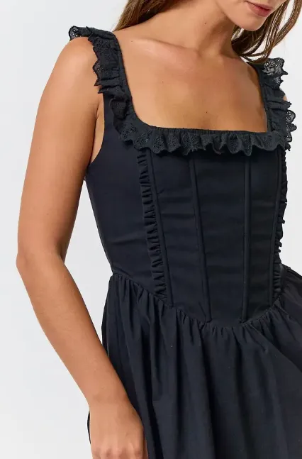 Corset Babydoll Mini Dress