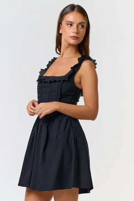 Corset Babydoll Mini Dress