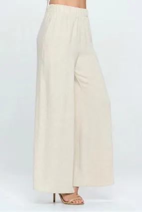 Cream, Linen Pants