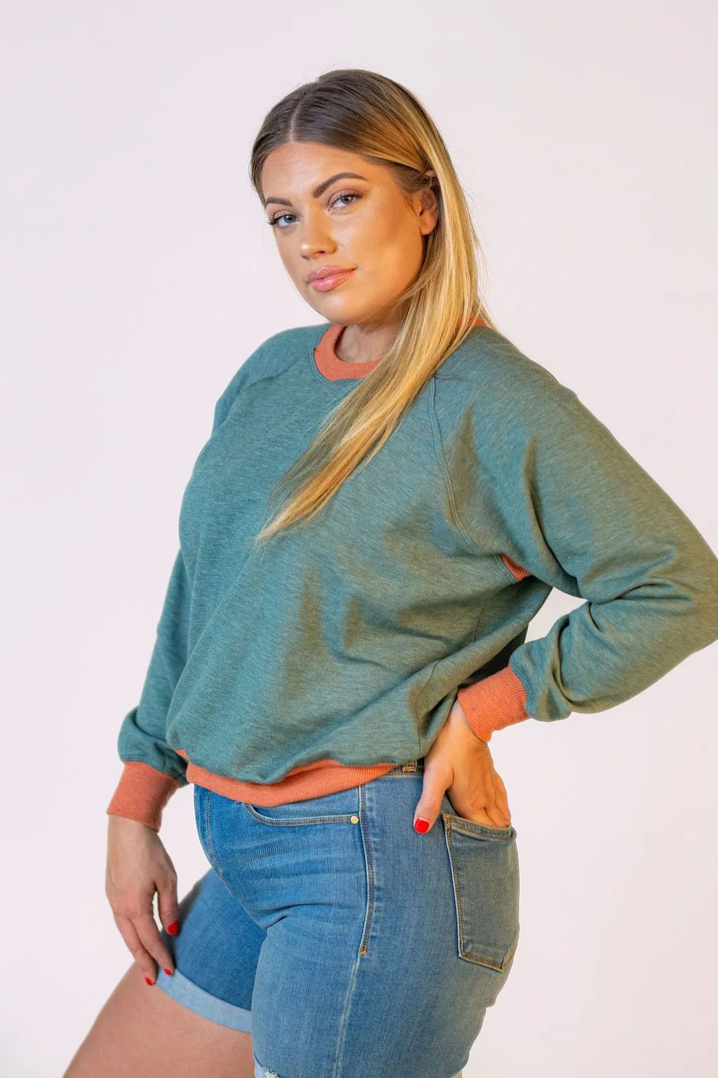 Crop Crewneck Sweater