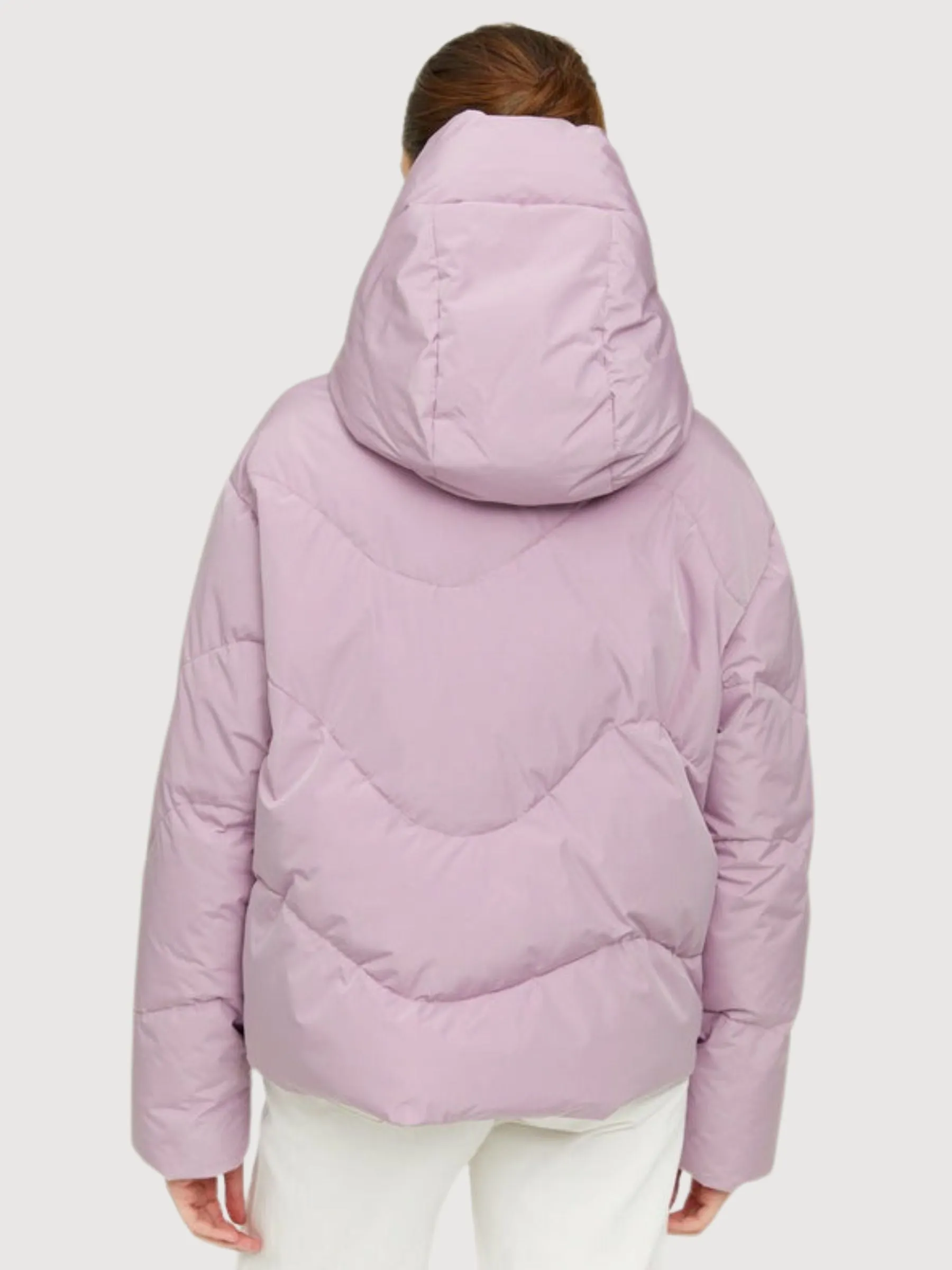 Dana Women Puffer Jacket Light Mauve | Mazine