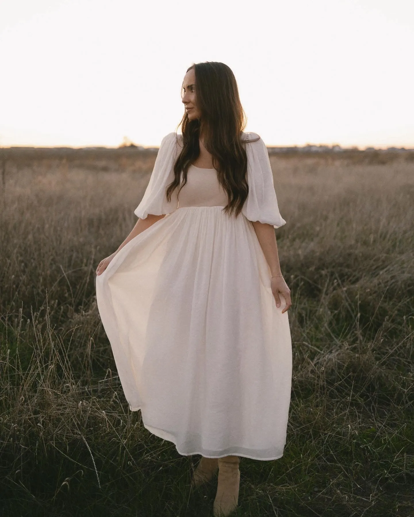 Enchanted Cream Midi Dress