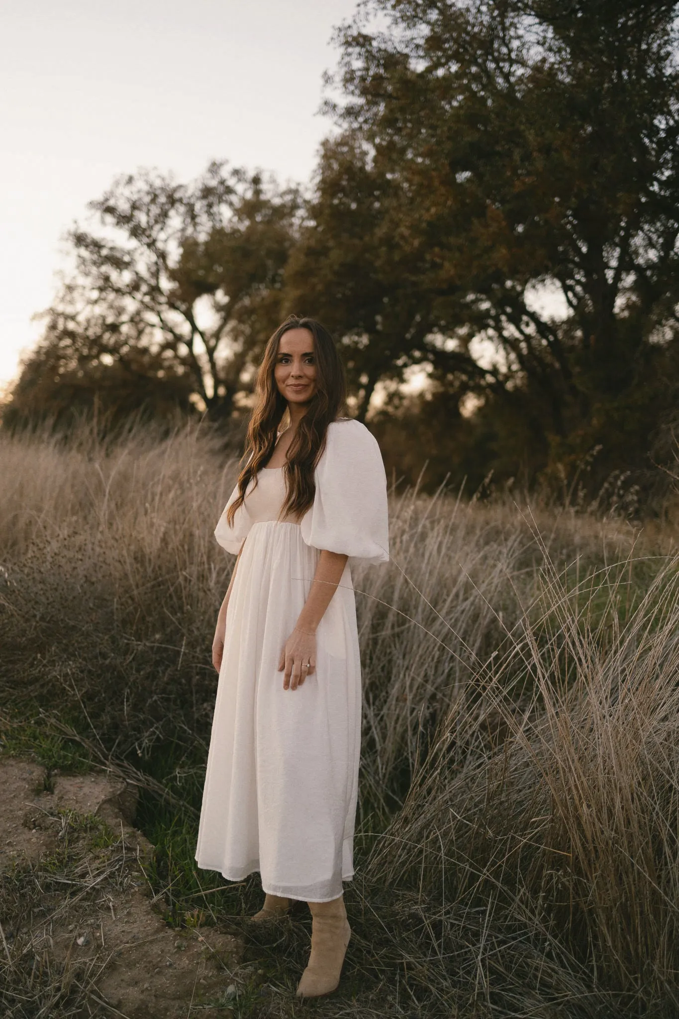 Enchanted Cream Midi Dress