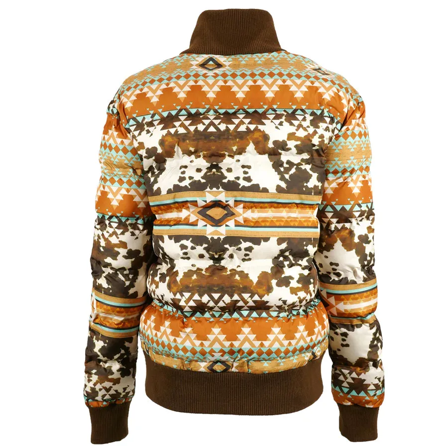Hooey Quilted Track Jacket Tan/Brown
