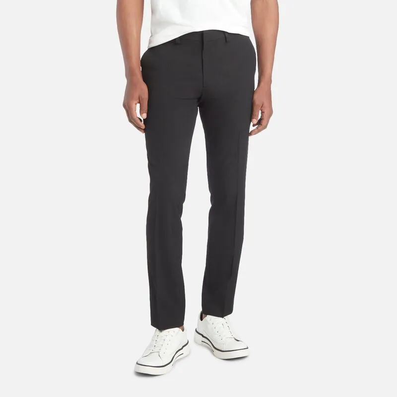 Kenneth Cole Reaction Mens Skinny fit Dress Pants 34 / 30 Black Solid Stretch