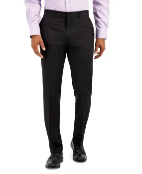 Kenneth Cole Reaction Mens Slim fit Dress Pants 32 / 30 Black Solid