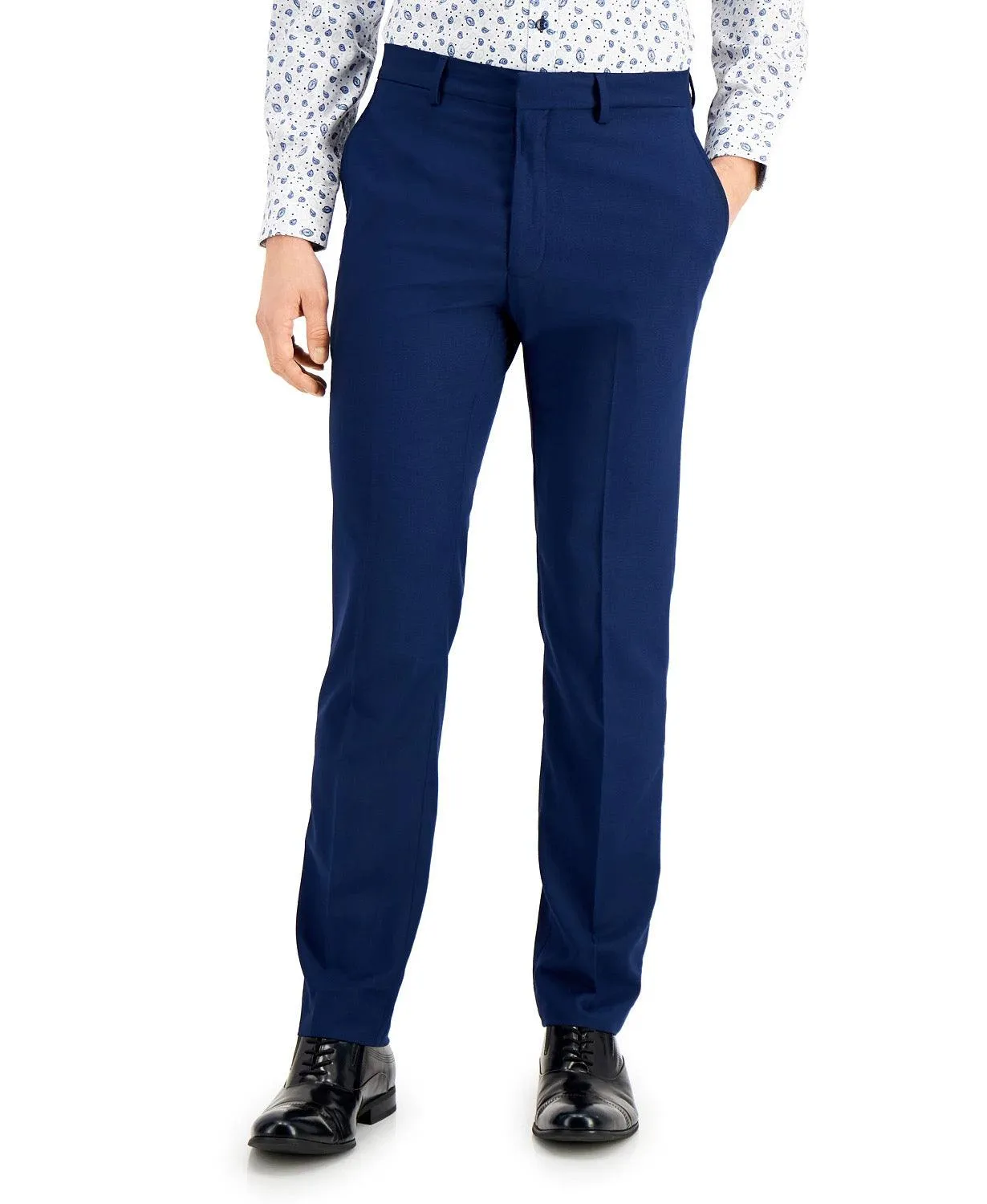 Kenneth Cole Reaction Mens Slim fit Dress Pants 34 / 32 Blue