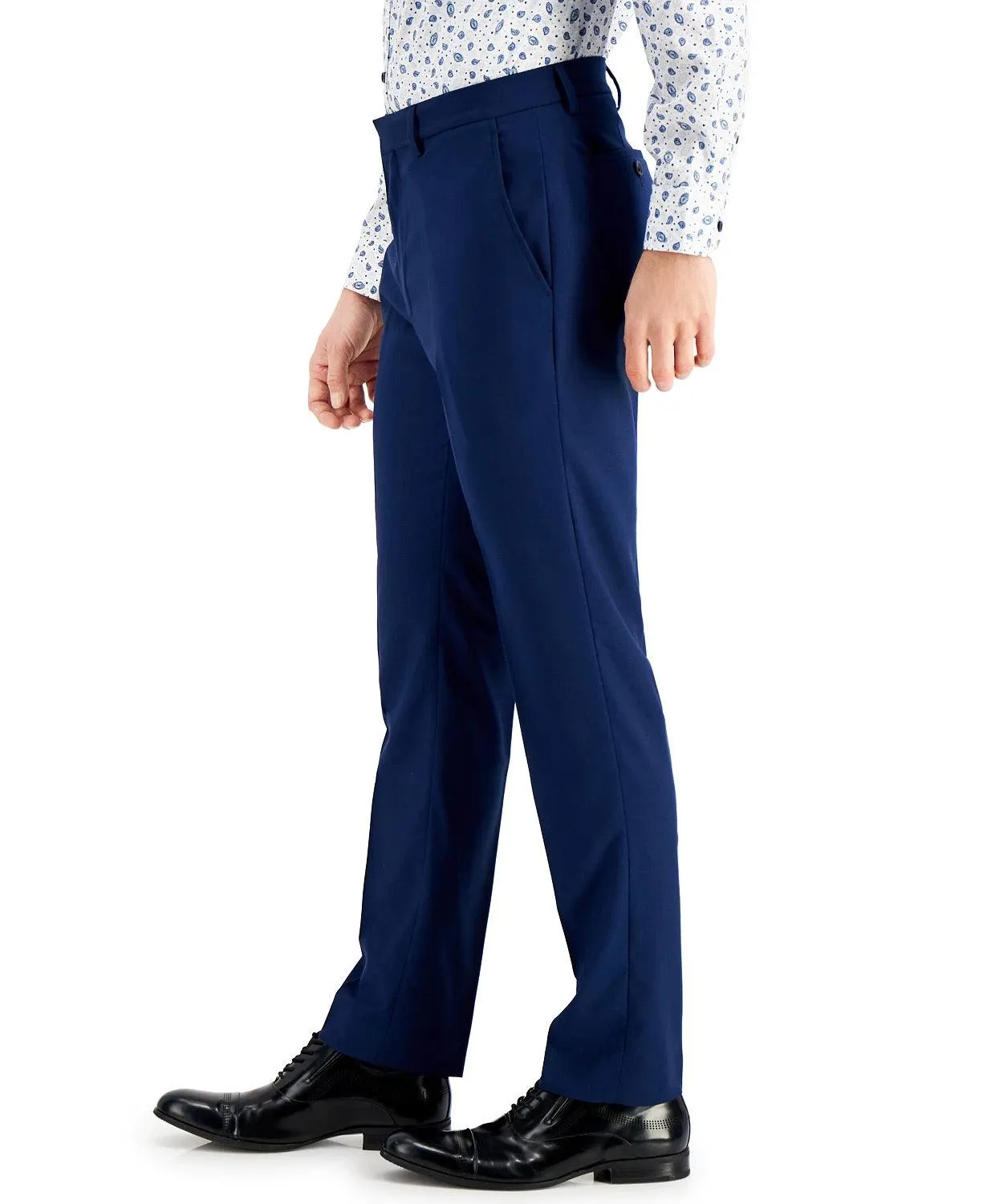 Kenneth Cole Reaction Mens Slim fit Dress Pants 34 / 32 Blue