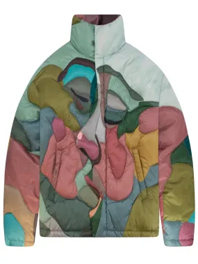 KIDSUPER Kissing Puffer Jacket Traditional Multicolour