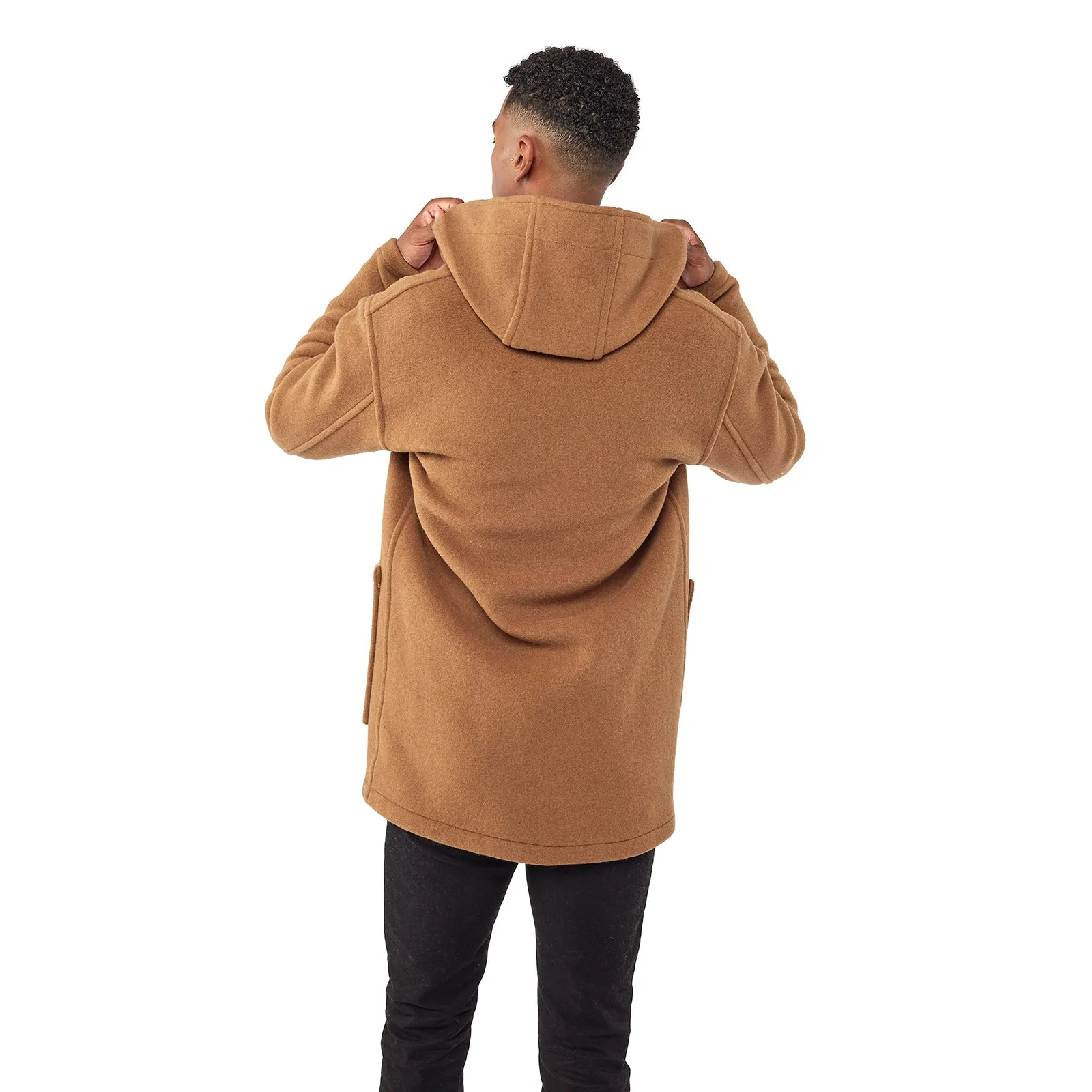 Men's Abberley Simple Fit Duffle Coat With Wooden Toggles - Camel