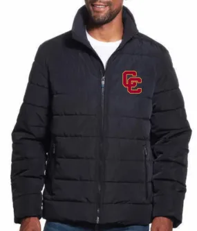 Men's Black Weatherproof Wind Repellant Puffer Jacket