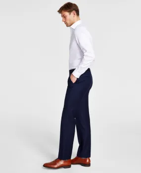 Michael Kors Mens Classic fit Dress Pants 38 / 32 Blue Solid Stretch
