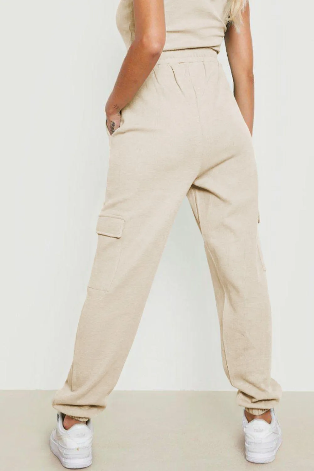 Modern Style Drawstring Cargo Joggers