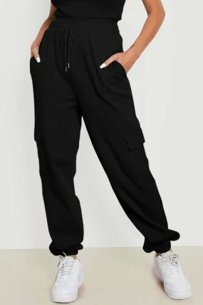 Modern Style Drawstring Cargo Joggers