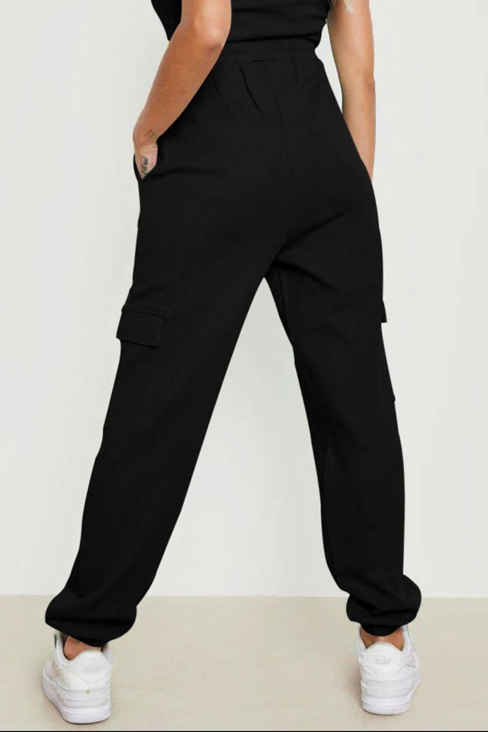 Modern Style Drawstring Cargo Joggers