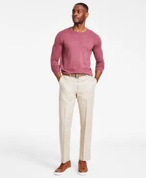 Nautica Mens Modern fit Dress Pants 34 / 30 Beige Solid