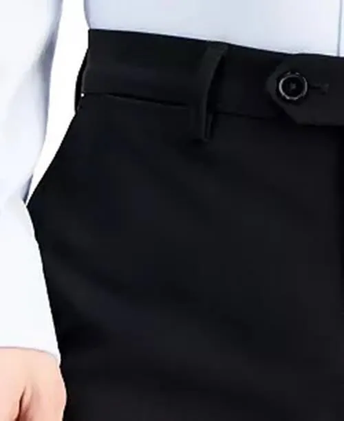 Nautica Mens Slim fit Dress Pants 38 / 32 Black Solid