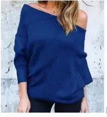 One-Shoulder Long Sleeve Sweater