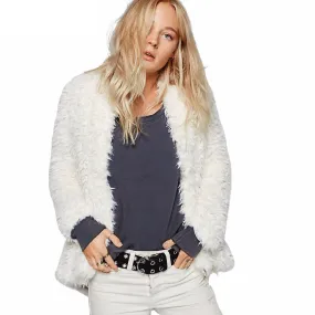 Pammy White Fur Jacket