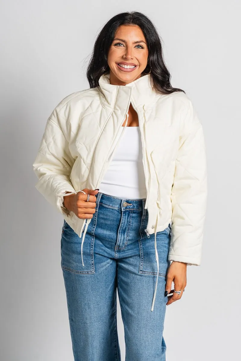 Puffer jacket ivory