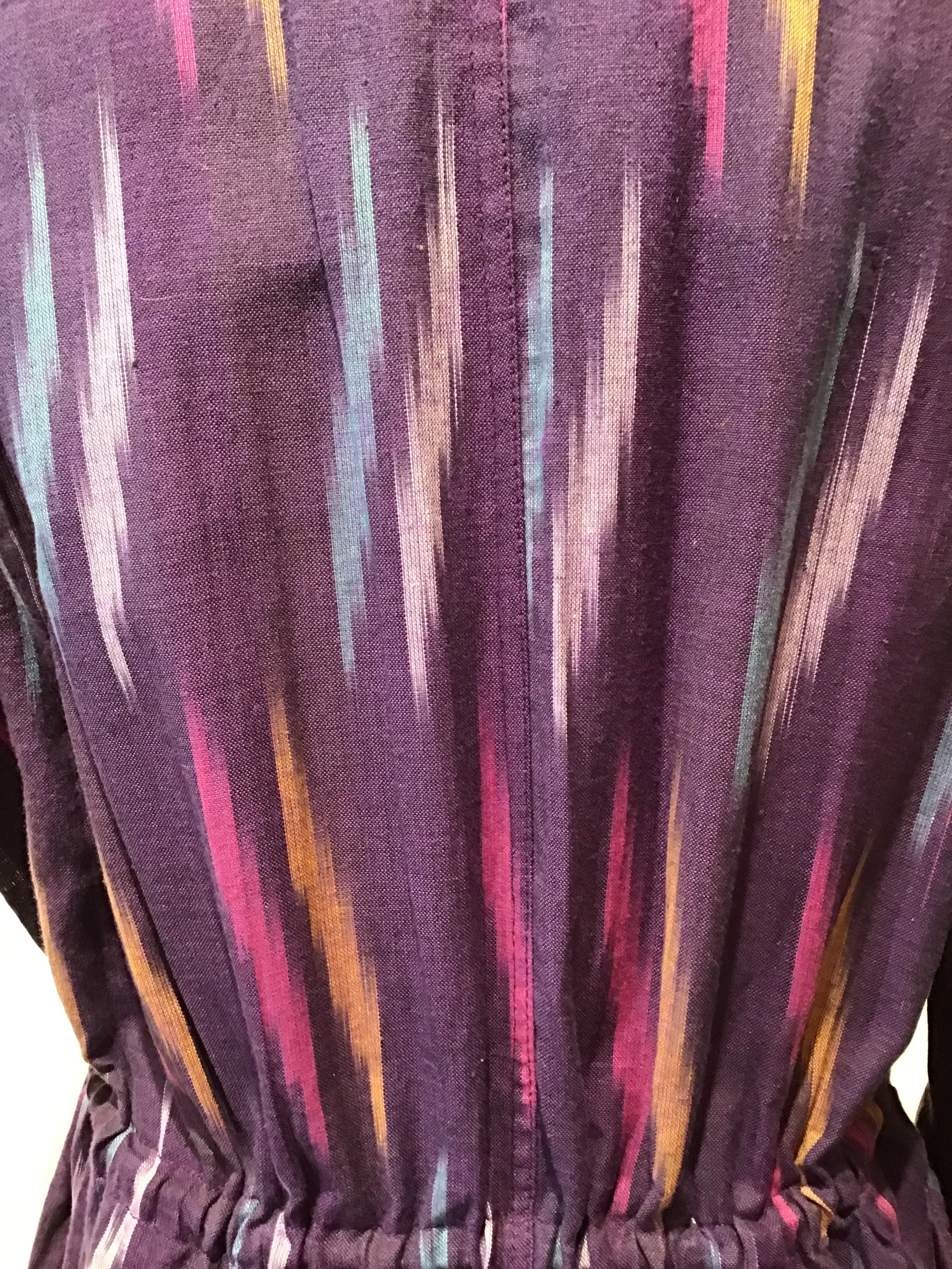 Purple Ikat Safari Jacket